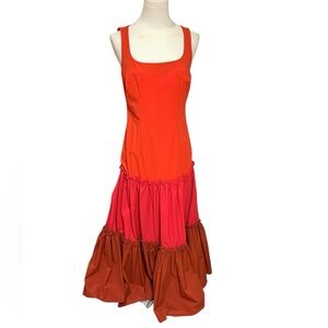 Sachin & Babi Alli Colorblock Maxi Dress in Red Size 0